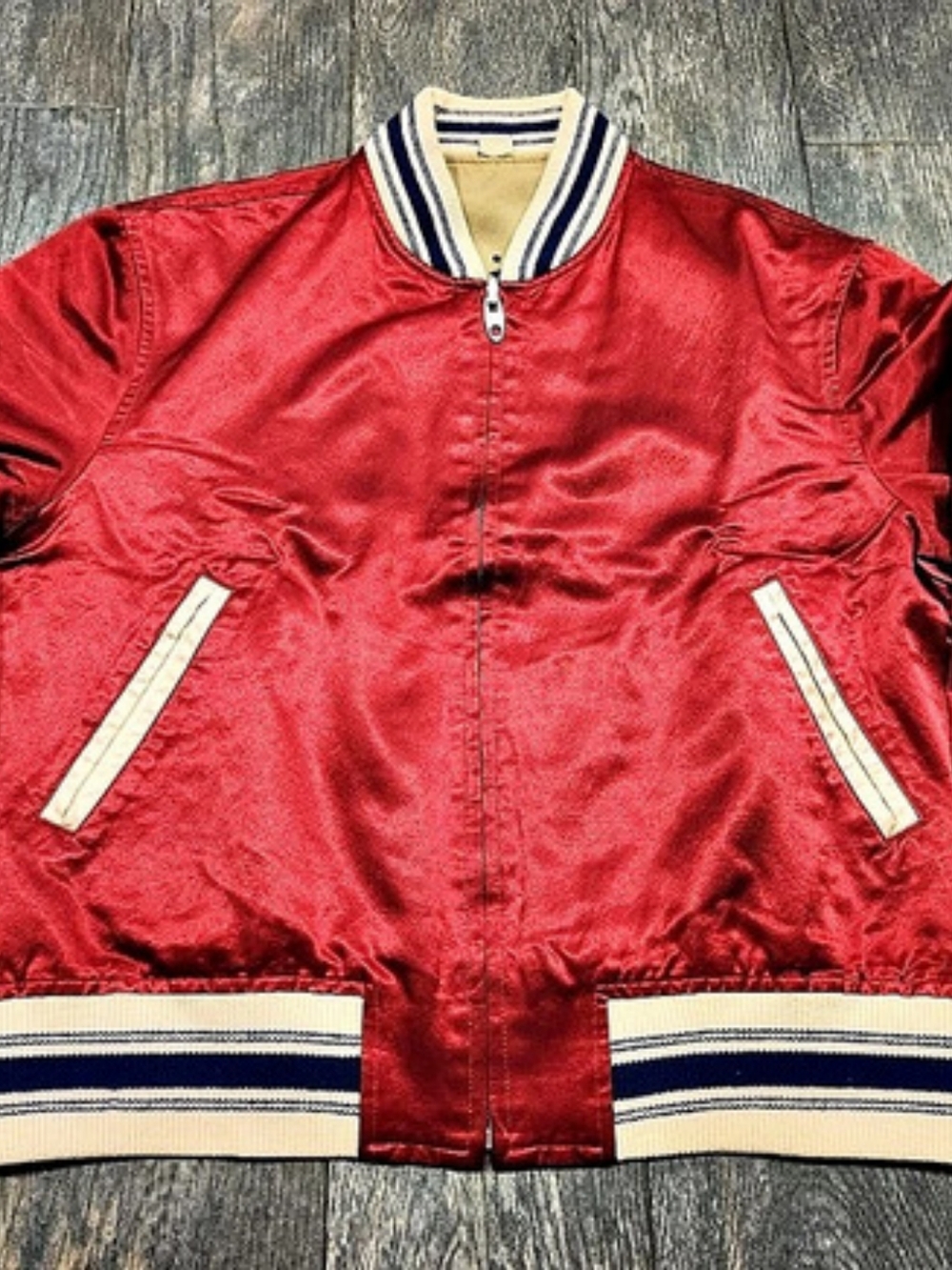 Gucci Orgasmique Bomber Jacket Tan Red Size 46
